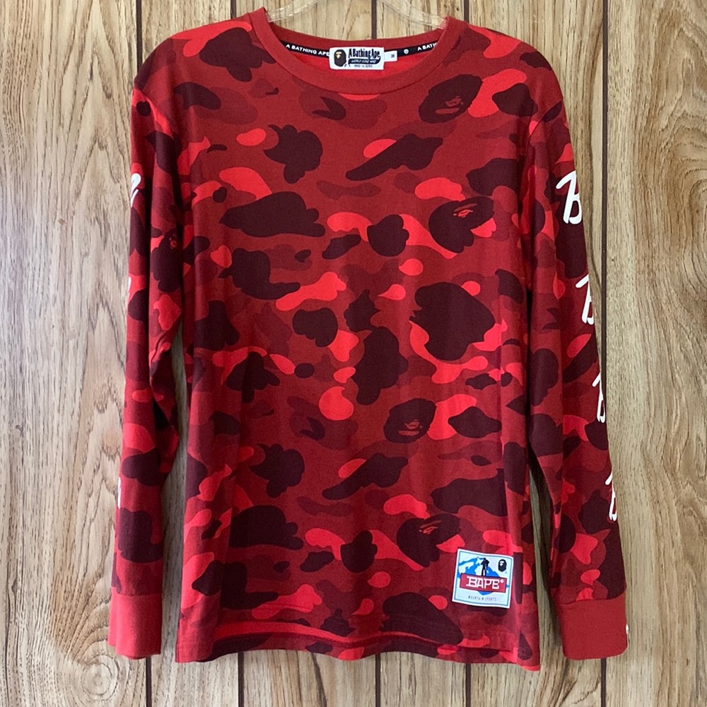 Red Bape Long-Sleeve Tee